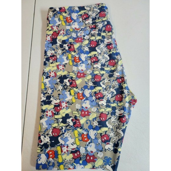 LuLaRoe Disney TC Leggings w/ vintage Mickey Mouse unicorn - Picture 2 of 8